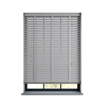 Ahşap Jaluzi 50mm Redüktörlü Kurdelalı - GRİ
