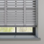 Ahşap Jaluzi 50mm Redüktörlü Kurdelalı - GRİ